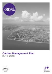 -30%  Carbon Management Plan 2011–2016  Document title