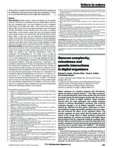 letters to nature 20% per day. It remains to be determined whether this variation can be attributed to food-web structure, the ratio of nutrients (C:N:P), or to environmental factors such as light and temperature. M ....