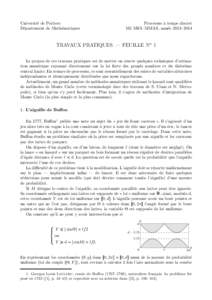 Universit´e de Poitiers D´epartement de Math´ematiques Processus `a temps discret M1 MFA–MMAS, ann´ee 2013–2014