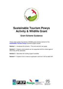 Activity_Wildlife Tourism Scheme Guidance v2.1