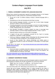 National Accreditation Authority for Translators and Interpreters / Bilingual education / Education / Official bilingualism in Canada / Language education / Polyglot / Language / Multilingualism / Linguistics / Language acquisition