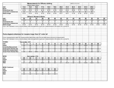 New Officers clothing size chart.xls