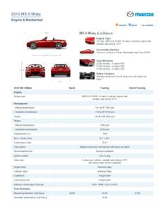 Mazda USA - Specifications