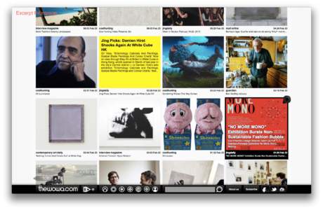 Excerpt Frontpage  jingdaily 2013-­02-­23  01:05:56  “NO  MORE  MONO”  Exhibition  Bursts