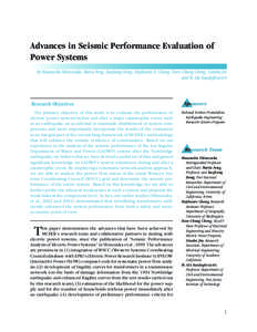 Advances in Seismic Performance Evaluation of Power Systems[removed])