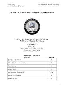 Microsoft Word - gerald_breckenridge_papers.rtf