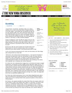 Shaun Surething | The New York Observer