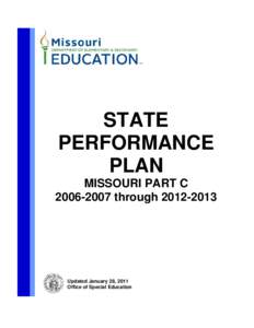 STATE PERFORMANCE PLAN MISSOURI PART C[removed]through[removed]