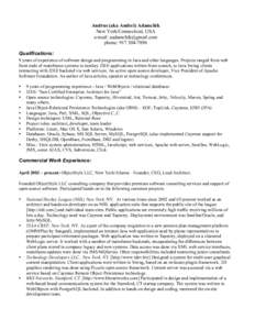 Web application frameworks / Object-relational mapping / WebObjects / Apache Cayenne / Java Platform /  Enterprise Edition / Oracle WebLogic Server / TopLink / Java Management Extensions / Spring Framework / Computing / Java enterprise platform / Software