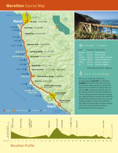 Marathon Course Map ▲ Monterey / San Francisco CARMEL  Finish