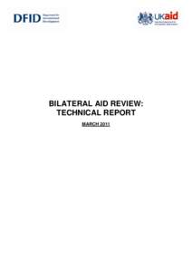 Bilateral Aid Review (BAR): Technical Report March 2011