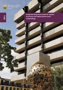 2011  Corporate Governance Code for Captive Insurance and Captive Reinsurance Undertakings