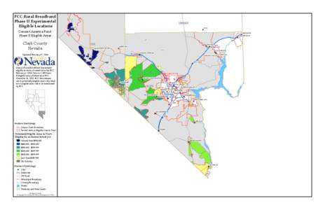 FCC Rural Broadband Phase II Experimental Eligible Locations Connect America Fund Phase II Eligible Areas