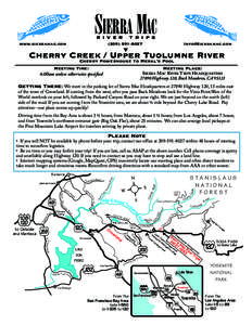 Groveland-Big Oak Flat /  California / Tuolumne River / Cherry Creek / Yosemite National Park / Tuolumne County /  California / Cherry Lake / Buck Meadows /  California / Geography of California / Water in California / Stanislaus National Forest