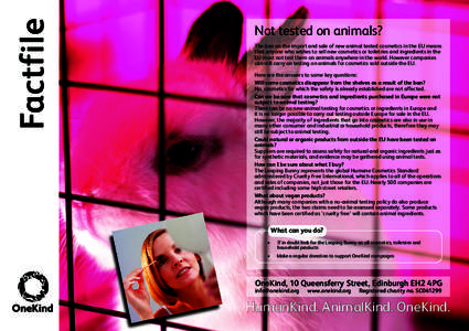 Scientific method / Cosmetics / Animal testing / Veganism / Testing cosmetics on animals / British Union for the Abolition of Vivisection / Animal rights / Biology / Science