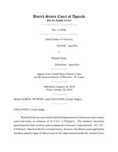 United States Court of Appeals For the Eighth Circuit ___________________________ No[removed]___________________________ United States of America,