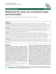Moxibustion for cancer care: a systematic review and meta-analysis