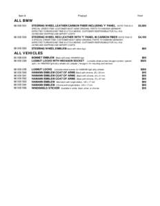 Hamann America Retail Price List eff July 26, 2010.xlsx