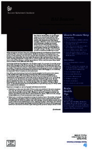 BAI Beacon The Newsletter from Family and Community Services www.banneralz.org •