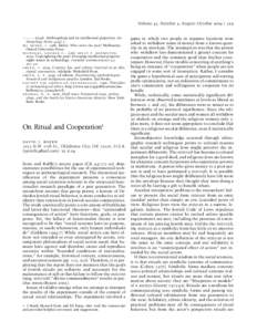 Volume 45, Number 4, August–October 2004 F 529  ———. 2004b. Anthropology and its intellectual properties. Anthropology News 45(4): 5. m c b r y d e , iEditor. Who owns the past? Melbourne: Oxford Univers