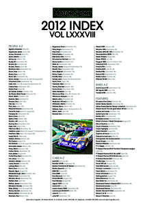 2012 index Vol LXXXViII People A-Z  Pagenaud, Simon (November 41)