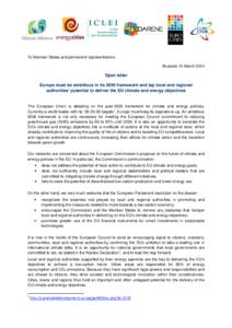 2030 Framework_Joint Open Letter_networks of local and regional authorities