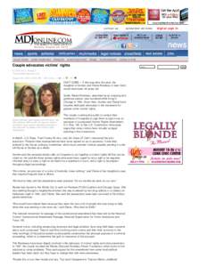 The Marietta Daily Journal - Couple advocates victims’ rights