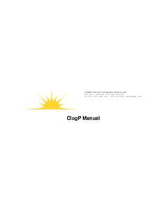 ClogP Manual  ClogP Manual Table of Contents CLOGP Reference Manual...............................................................................................................................1