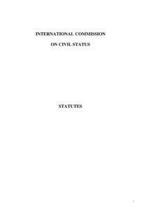 INTERNATIONAL COMMISSION ON CIVIL STATUS
