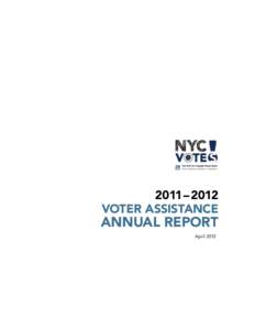 Voter Assistance Advisory Committee  2011 – 2012 VOTER ASSISTANCE  ANNUAL REPORT