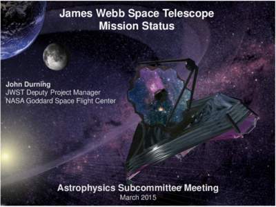 Space technology / Spacecraft / Goddard Space Flight Center / Spaceflight / European Space Agency / James Webb Space Telescope