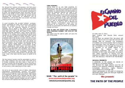 Socialism / Politics / Cuban exile / Christian Liberation Movement / Cuba / Politics of Cuba / Opposition to Fidel Castro