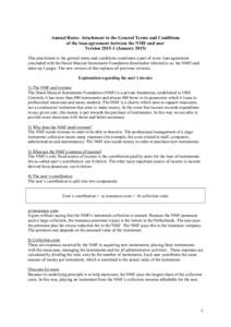 Annual Rates: Attachment to the General Terms and Conditions of the loan agreement between the NMF and user VersionJanuaryThis attachment to the general terms and conditions constitutes a part of every lo