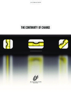 2010 AnnuAl RepoRt  the continuity of change