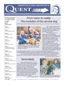 Assistance Dog Institute 1215 Sebastopol Road Santa Rosa, CA[removed]Fall 2005 Vol: XV Issue: 1