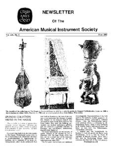 NEWSLETTER Of The American Musical Instrument Society June 1983