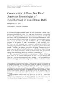 Environmental design / Urban geography / Urban design / Delhi Development Authority / Community development / Urban planner / Delhi / Neighborhood planning / Clarence Perry / Urban studies and planning / Community building / Science