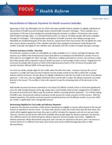 Affordable Health Care for America Act (H.R. 3962): Summary of Coverage Provisions - Issue Brief