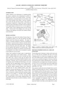 Arnhem Land / Kakadu National Park / Australian National Heritage List / Alligator Rivers / Groote Eylandt / Geomorphology / Erosion / Cretaceous / Arnhem / Geography of Australia / Geography of the Northern Territory / Northern Territory