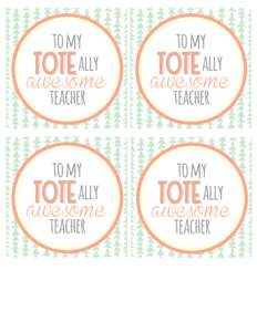 teacher appreciation tote