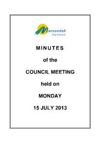 of the  held on COUNCIL MEETING MINUTES