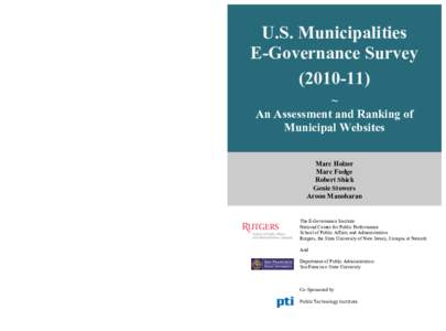   U.S. Municipalities E-Governance Survey[removed]U.S. Municipalities E-Governance Survey[removed])