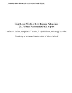 LAA-CALS Needs Assessment Final Report