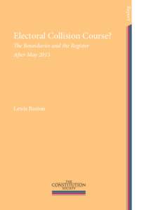 Report  Electoral Collision Course? The Boundaries and the Register After May 2015