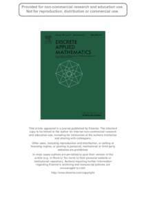 This article appeared in a journal published by Elsevier. The attached copy is furnished to the author for internal non-commercial research and education use, including for instruction at the authors institution and shar