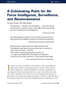 Military organization / Joint Functional Component Command for Intelligence /  Surveillance and Reconnaissance / ISTAR / Military science / Air Force Intelligence /  Surveillance and Reconnaissance Agency / United States Air Force