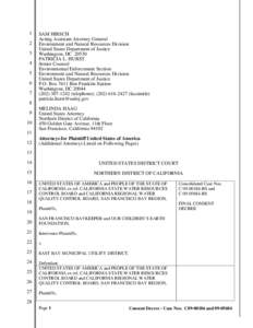Consent Decree - Case Nos. C09[removed]and[removed]