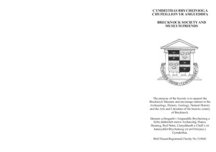 Brecknockshire / Wales / Publishing / United Kingdom / Brecknock Society and Museum Friends / Brecknock Museum / Brycheiniog