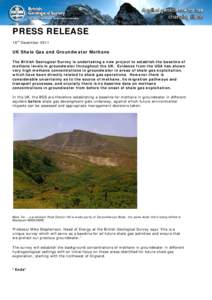 Geology of the United Kingdom / Rushcliffe / Water / Earth / Shale gas / Natural Environment Research Council / Hydrogeology / Groundwater / Kingsley Charles Dunham / Geology / Geological surveys / British Geological Survey