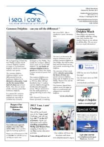 Official Newsletter Volume 45, Summer 2011 Dolphin Research Institute ABN[removed]